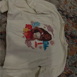 Disney Moana 2 Cream Sweatshirt